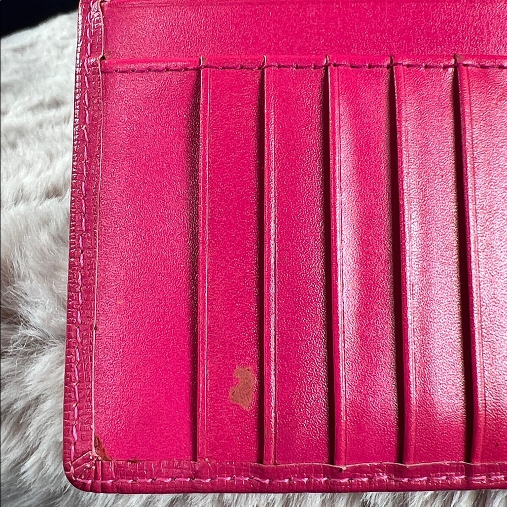MCM Vintage Pink Leather Continental Tri-Fold Wallet - Picture 13 of 15